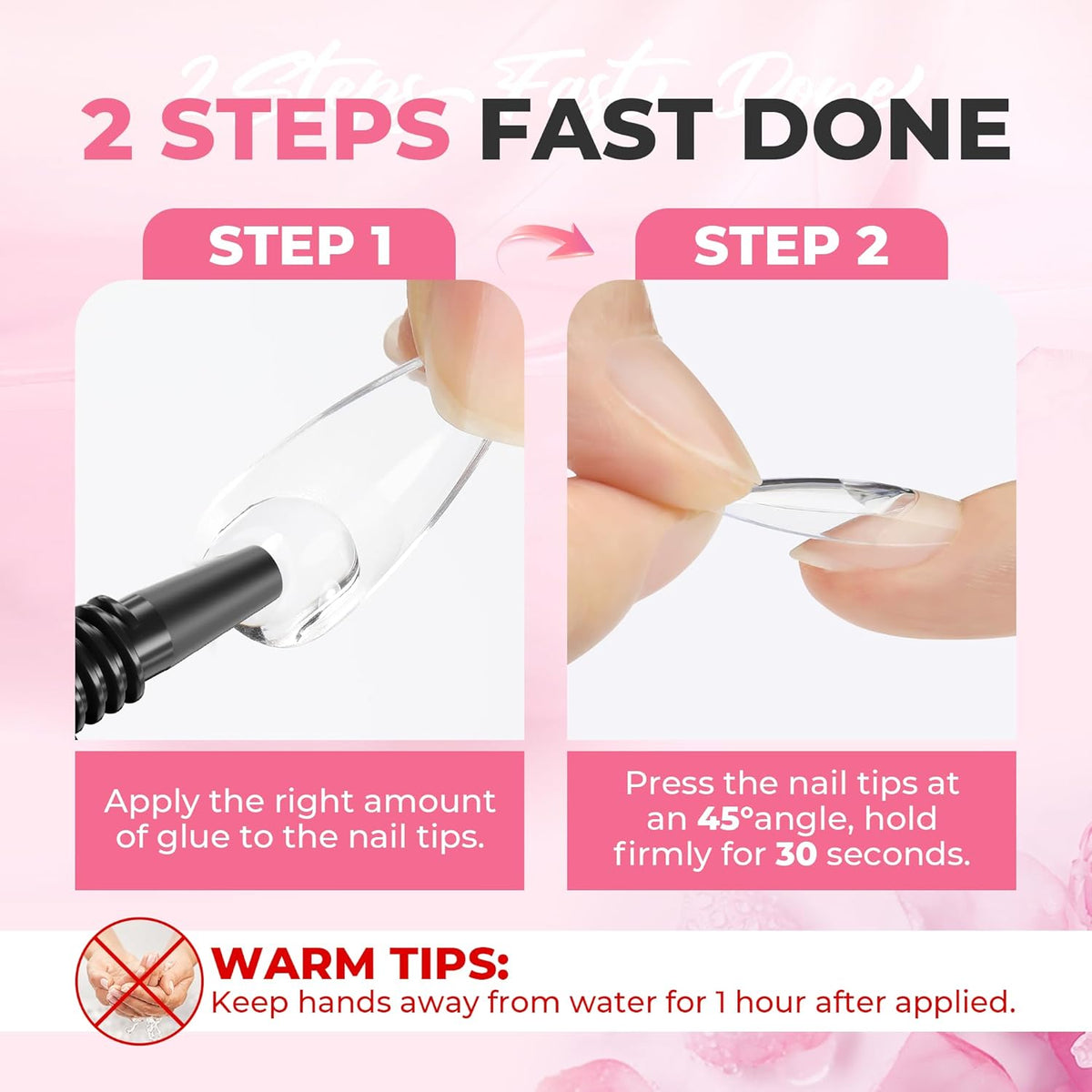 UNA GELLA Super Strong Nail Glue for Press On Nails: 20g, Soft Gel Nail Tips No Lamp Need