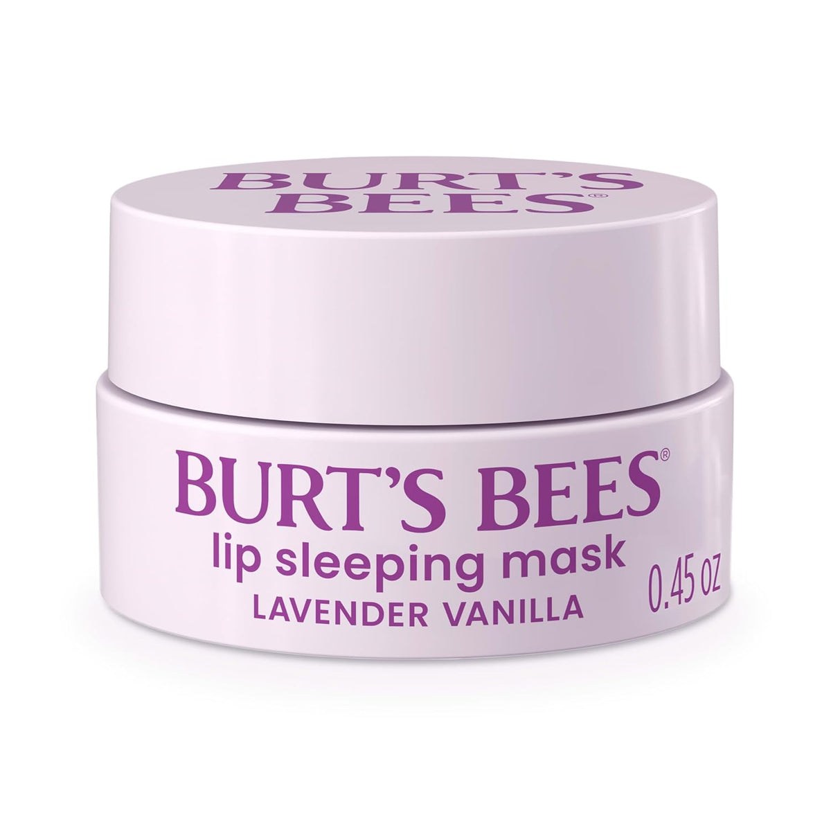 Burt’s Bees Lavender Vanilla Lip Sleeping Mask, With Hyaluronic Acid and Squalane Moisturizer To