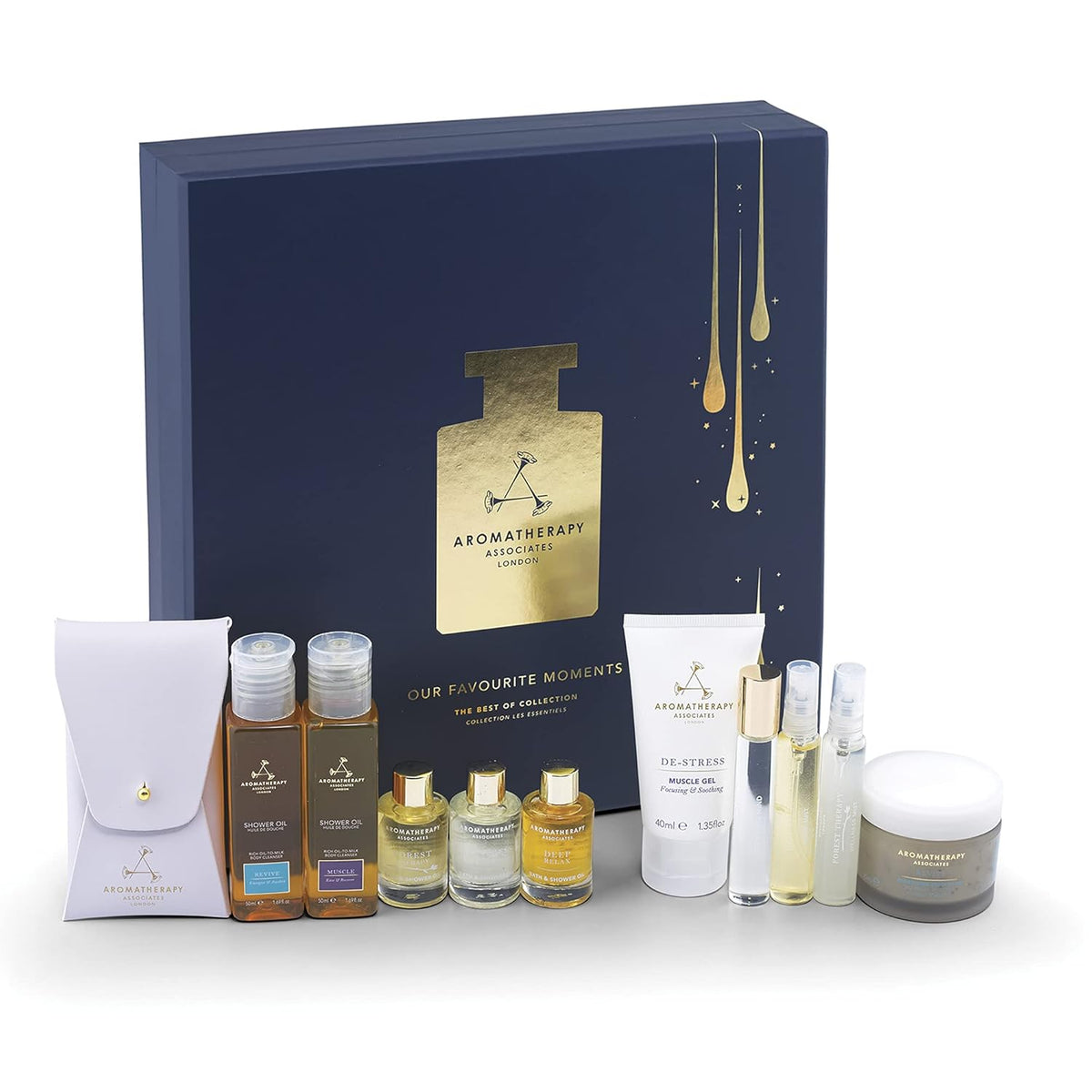 Aromatherapy Associates Our Favorite Moments. Luxurious Gift Collection of Bath and Shower Oils