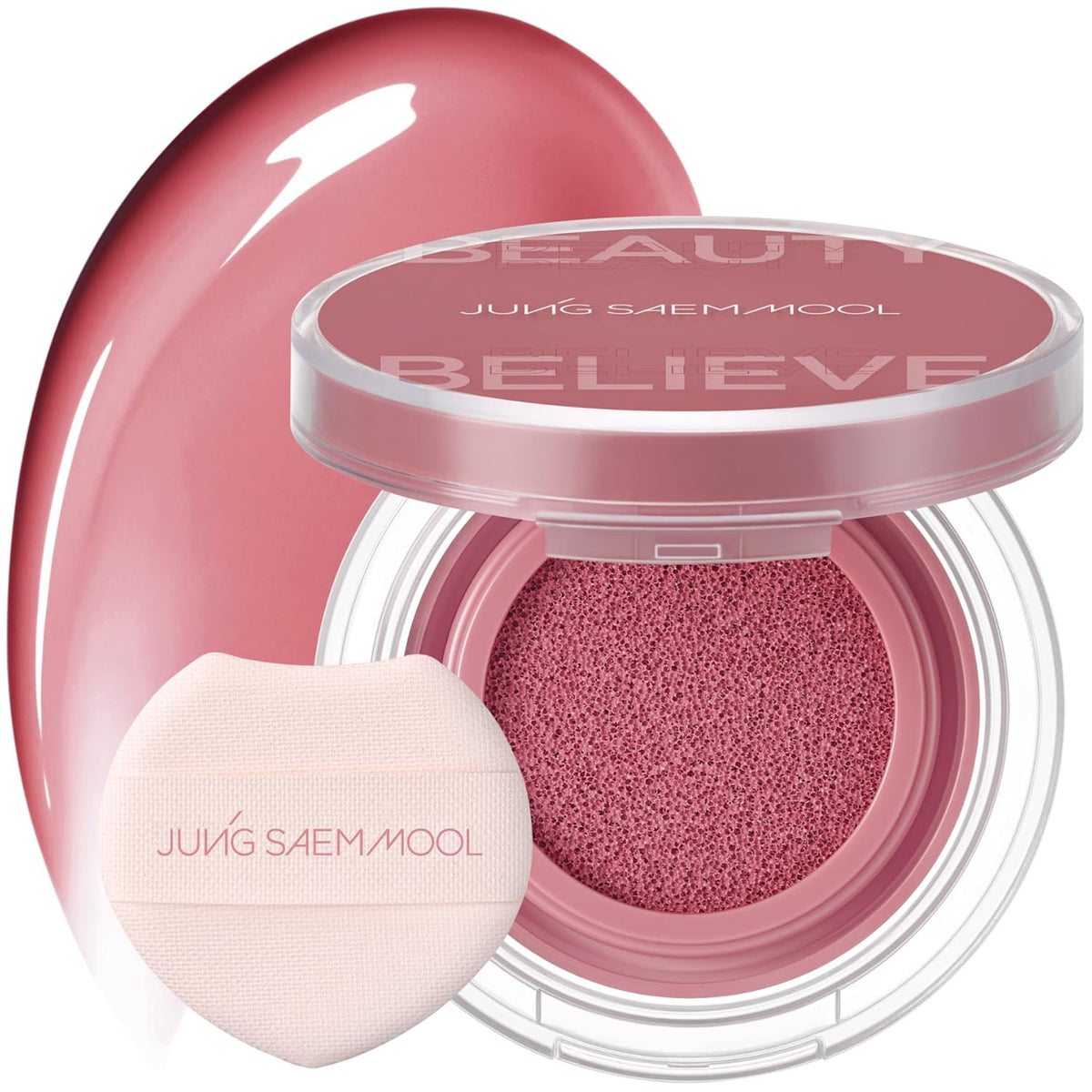 JUNGSAEMMOOL Artist Cushion Blush (Rare Rose) | Easy to Blend, Lightweight, Hydrating Korean Makeup