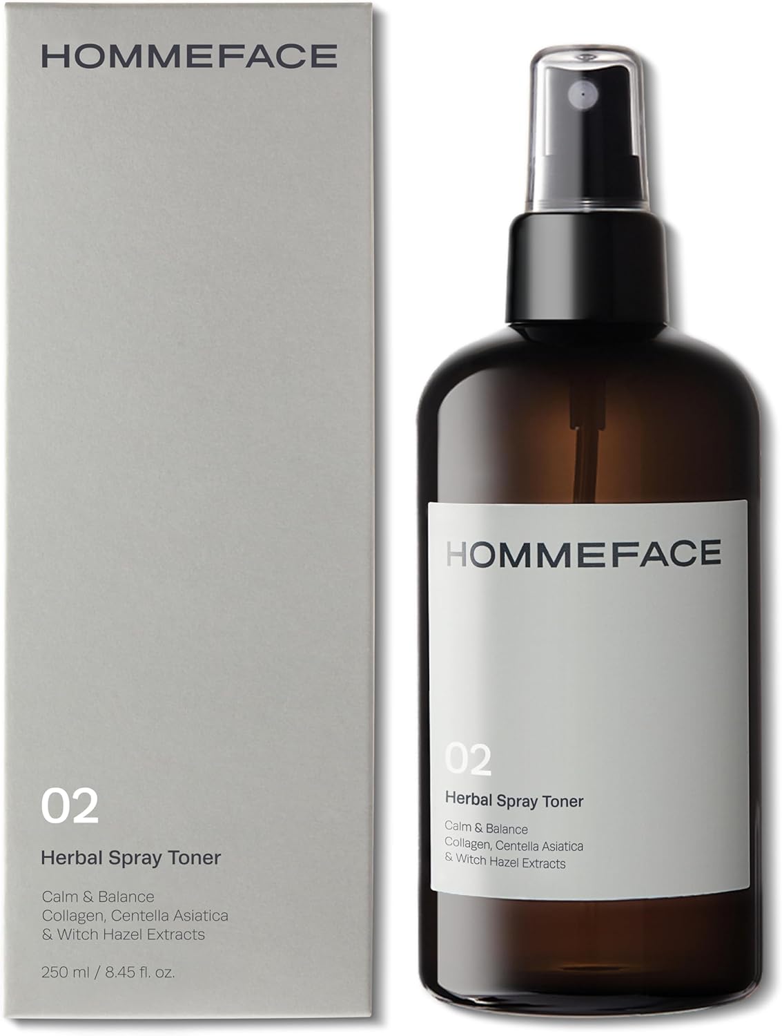 HOMMEFACE Men’s Herbal Spray Face Toner - Alcohol-Free, Hydrating & Balancing Facial Mist - Korean