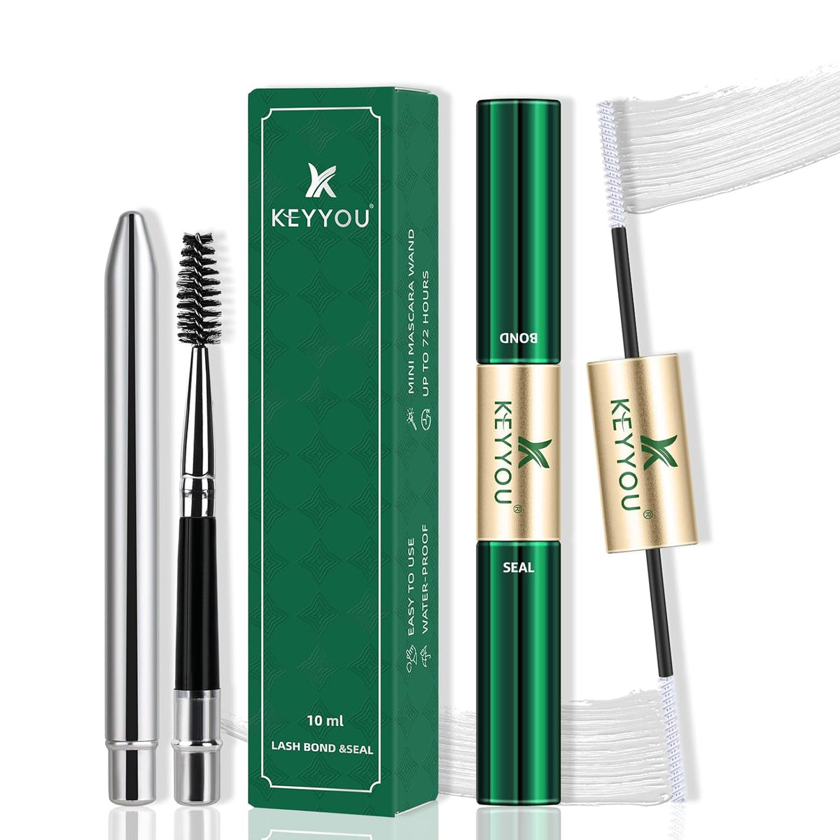 KEYYOU Lash Bond and Seal Cluster Lash Glue For Lash Clusters Strong Gentle Comfortable Bond and