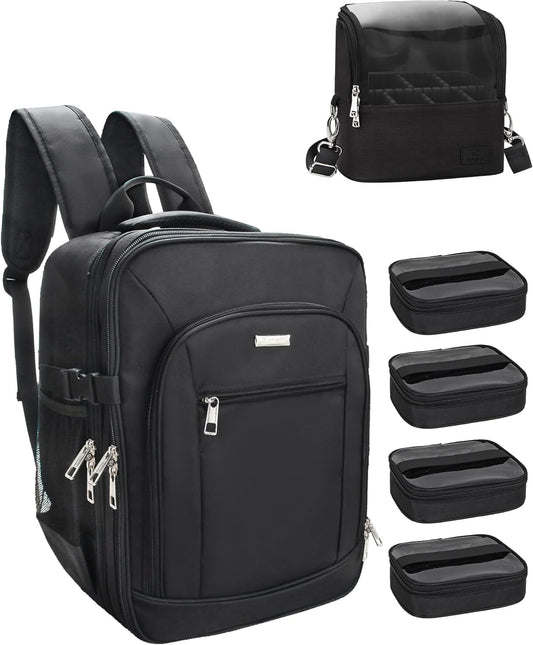 Makeup Backpack Makeup Artist Bag Professional Extra Large Cosmetic Bags Travel Train Case Storage