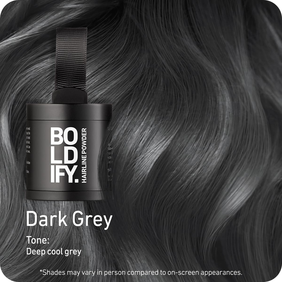 BOLDIFY Hairline Powder (LARGE, 10g) - Root Touch Up Hair Color for Gray Coverage - Bald Spot