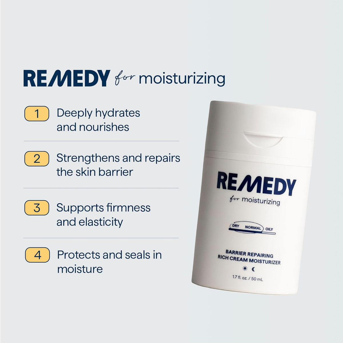 Remedy for Rich Moisture - Barrier Repairing Rich Cream Moisturizer for Normal to Dry Skin