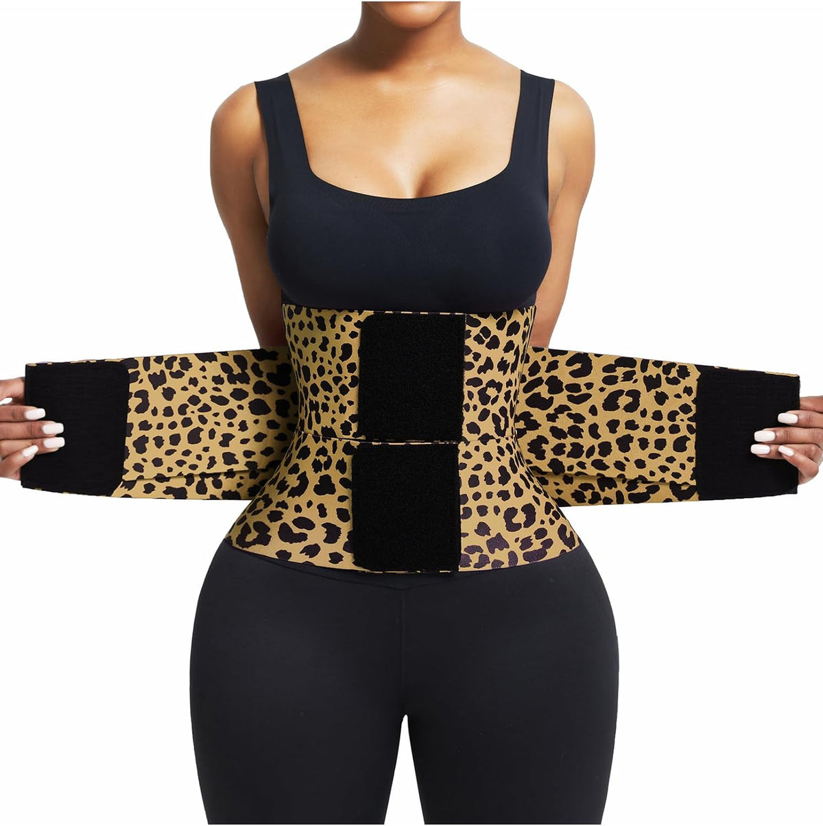 FeelinGirl Waist Trainer Belt Waist Cincher Trimmer Ab Belt Tummy Control Body Shaper with Triple