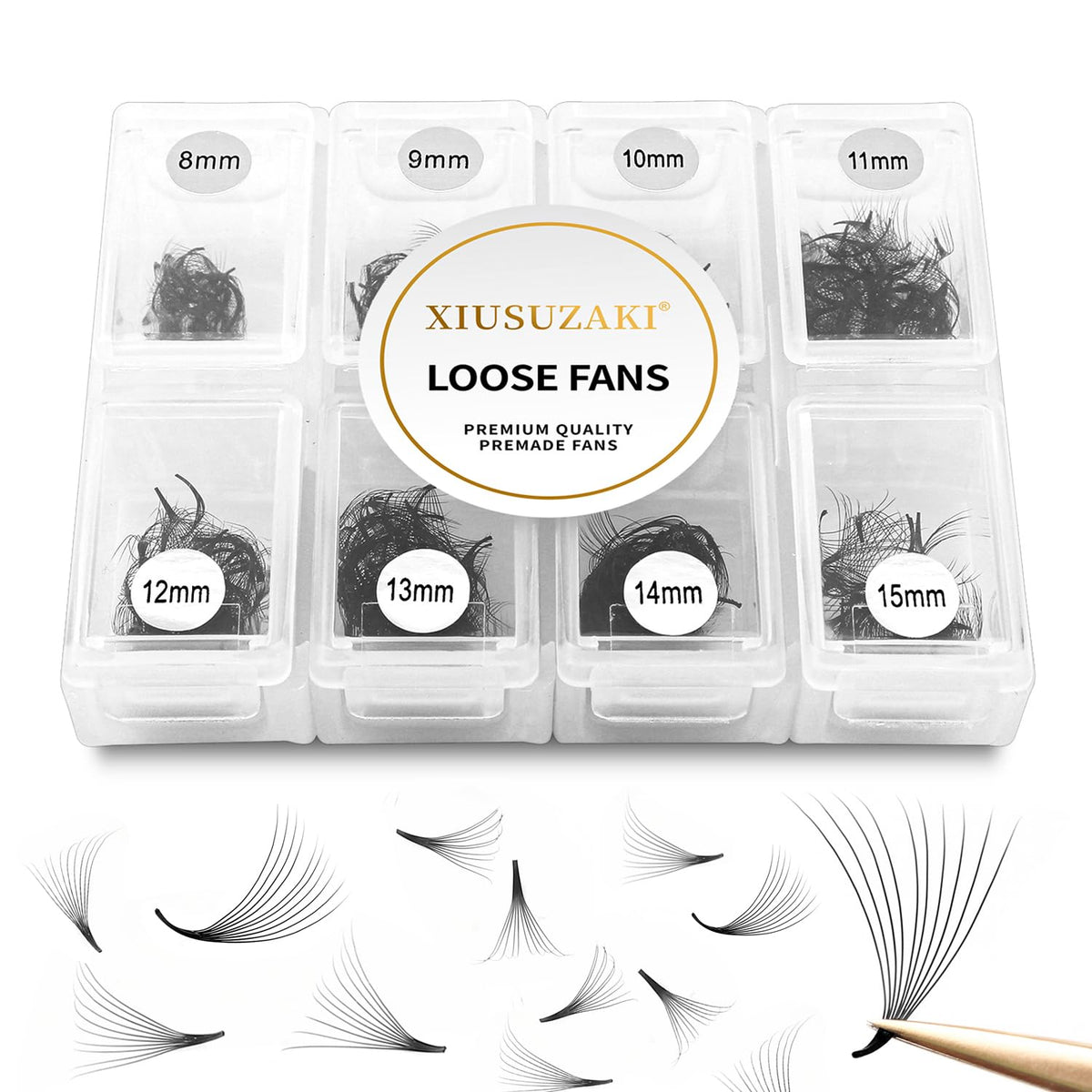 Premade Fans Eyelash Extensions 600 Fans 20D Volume Lash Extensions 0.07 Thickness Eyelash