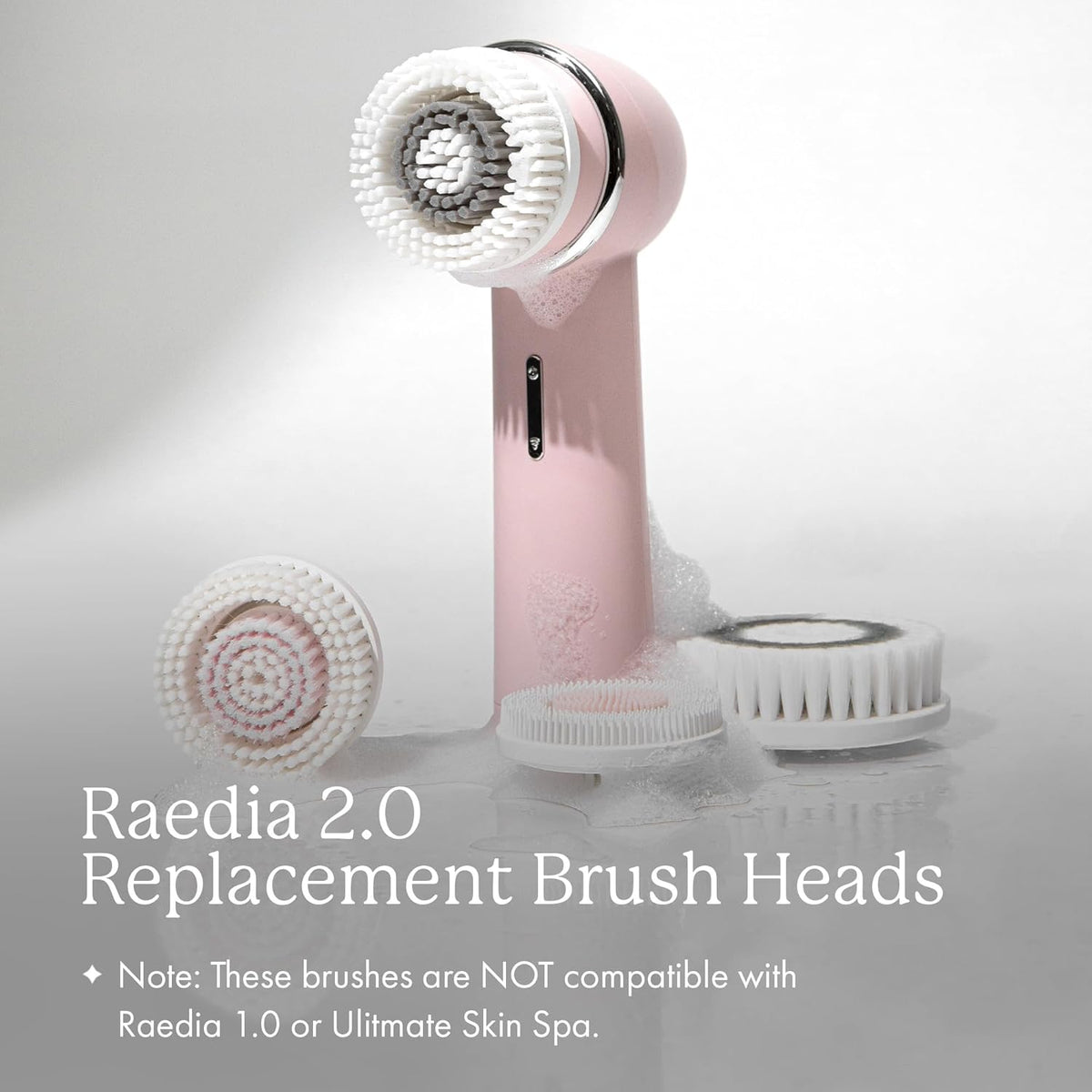 Vanity Planet Facial Cleansing Brush Replacement Heads, Raedia 2.0-3 Interchangeable Replacement