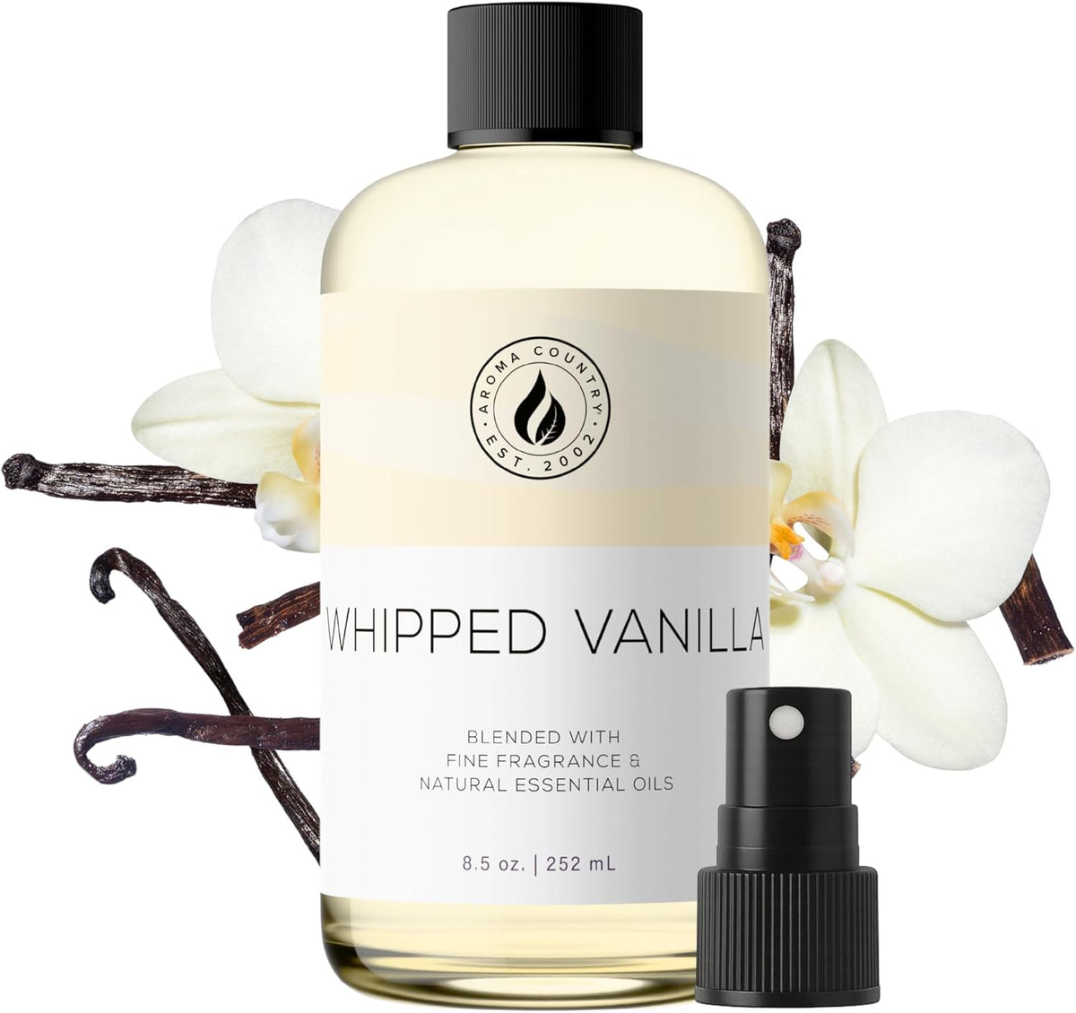 Aroma Country Whipped Vanilla Diffuser Oil - Luxury Essential Oils for Diffuser Refill & Air