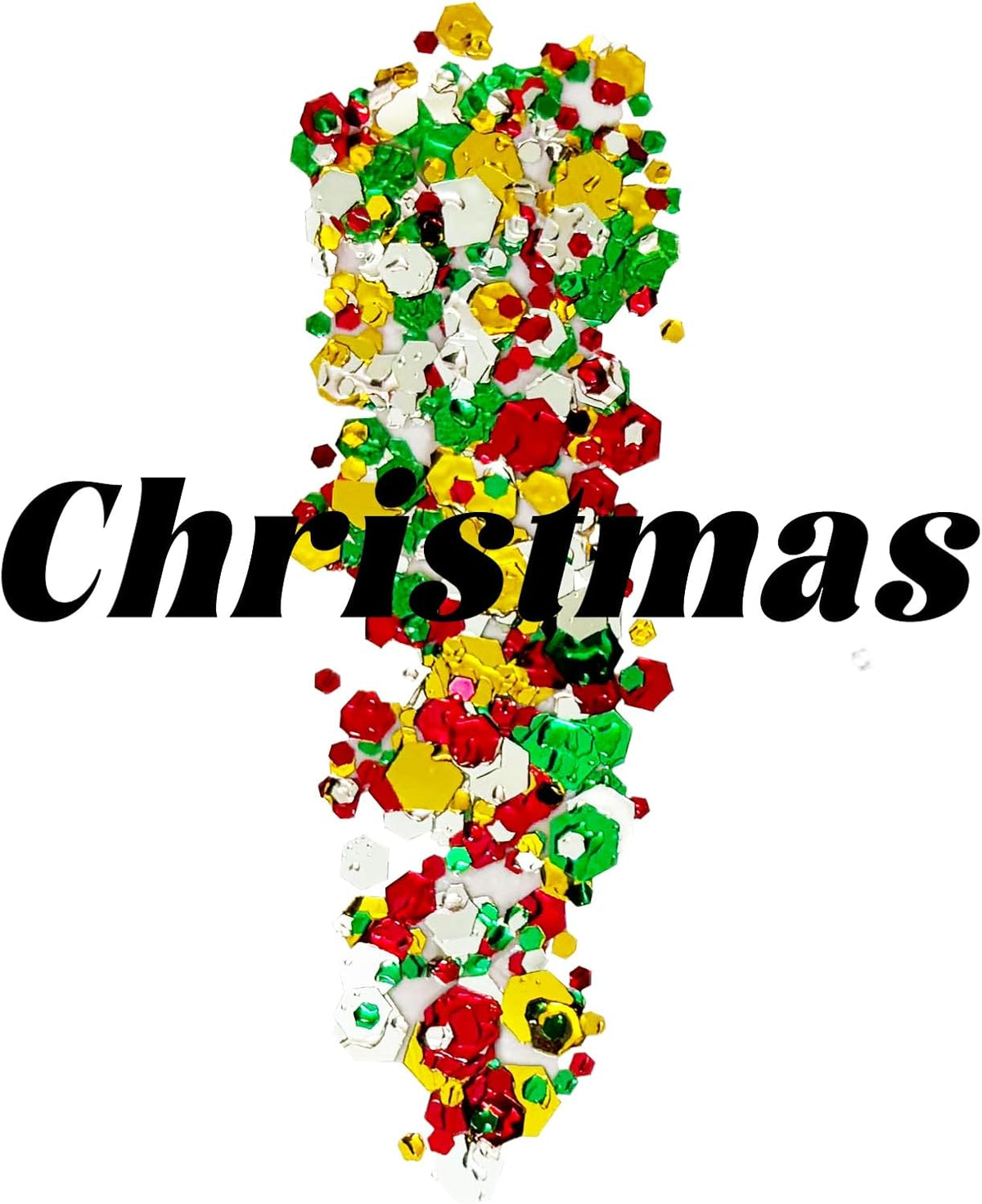 Christmas Glitter Gel for Body, Face, Hair and Lip, Color Changing Glitter Gel Under Light