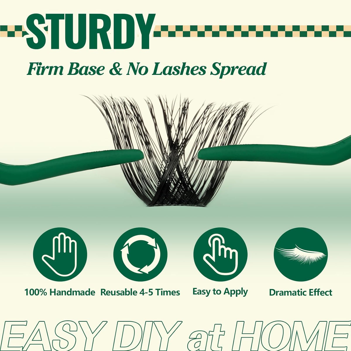 Lash Clusters 96pcs Eyelash Clusters D Curl 18-24MIX Cluster Lashes KEYYOU Volume Wispy Lash