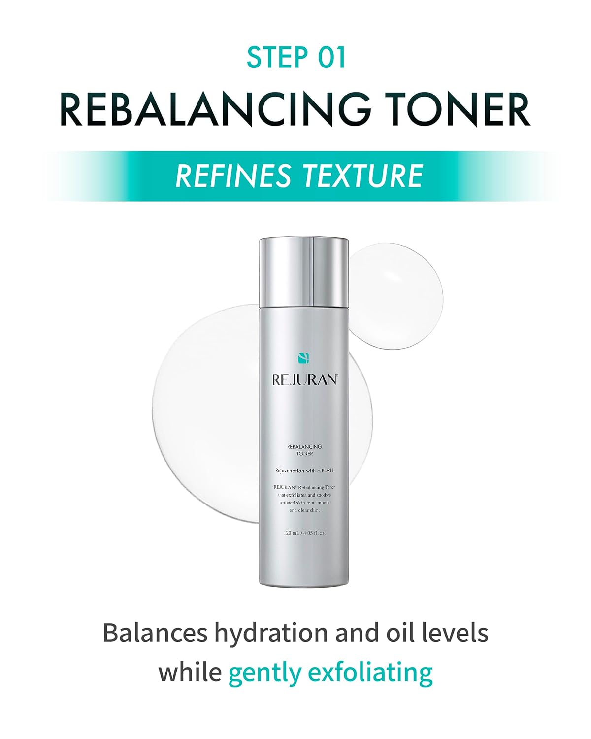 REJURAN® Total Aesthetic Skincare Set, c-PDRN® - Salmon DNA Rejuvenating Daily Skincare Kit for