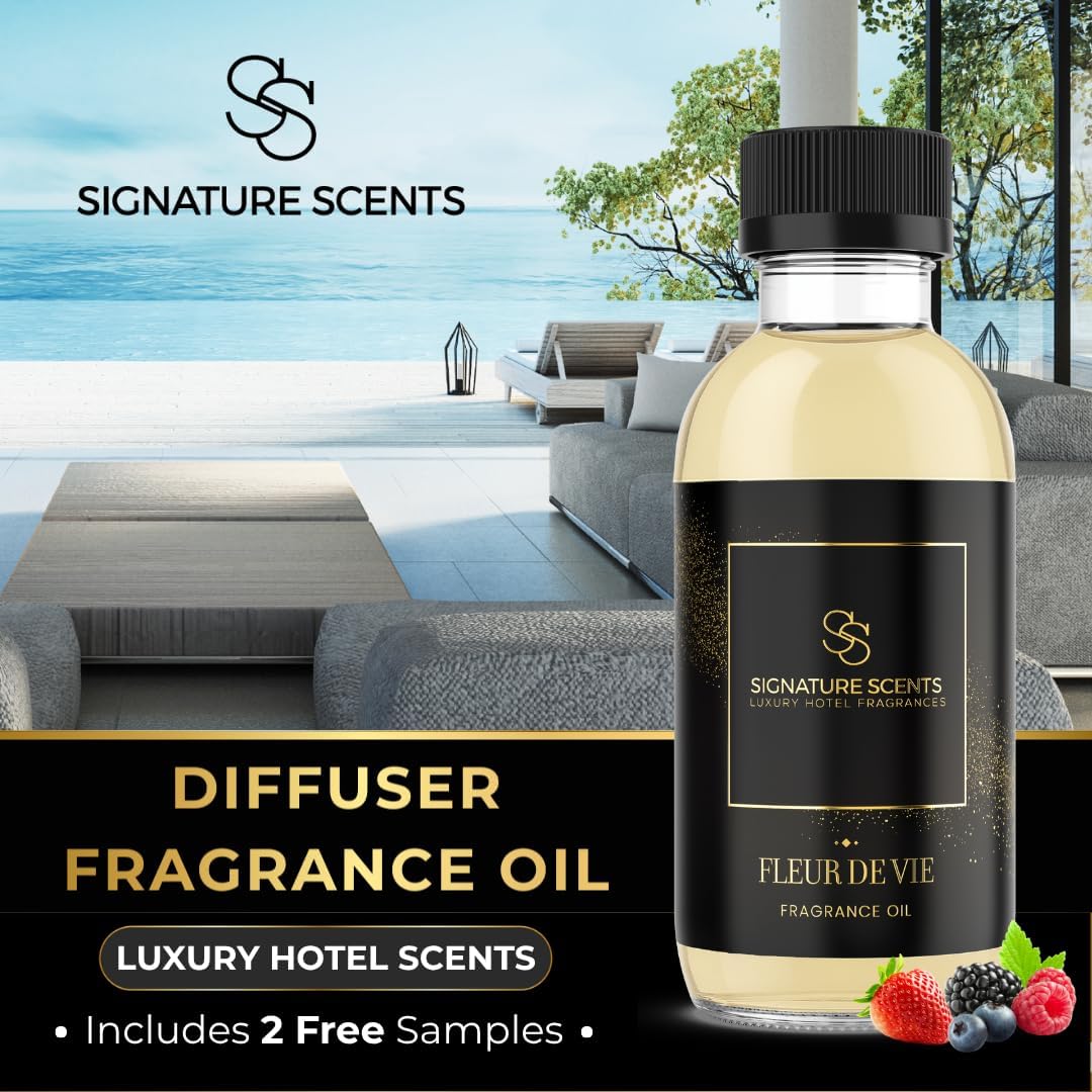 Luxury Hotel Inspired Fragrance Oils for Diffusers - 4.05 Fl Oz with Bonus Samples (4.05 Fl Oz