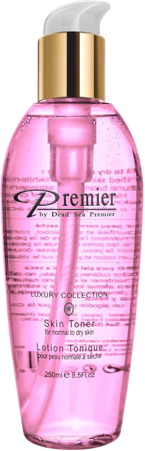 Premier Dead Sea Skin Toner Normal To Oily Skin, pH 5.5 balancing, alcoholic cleanser that is mild