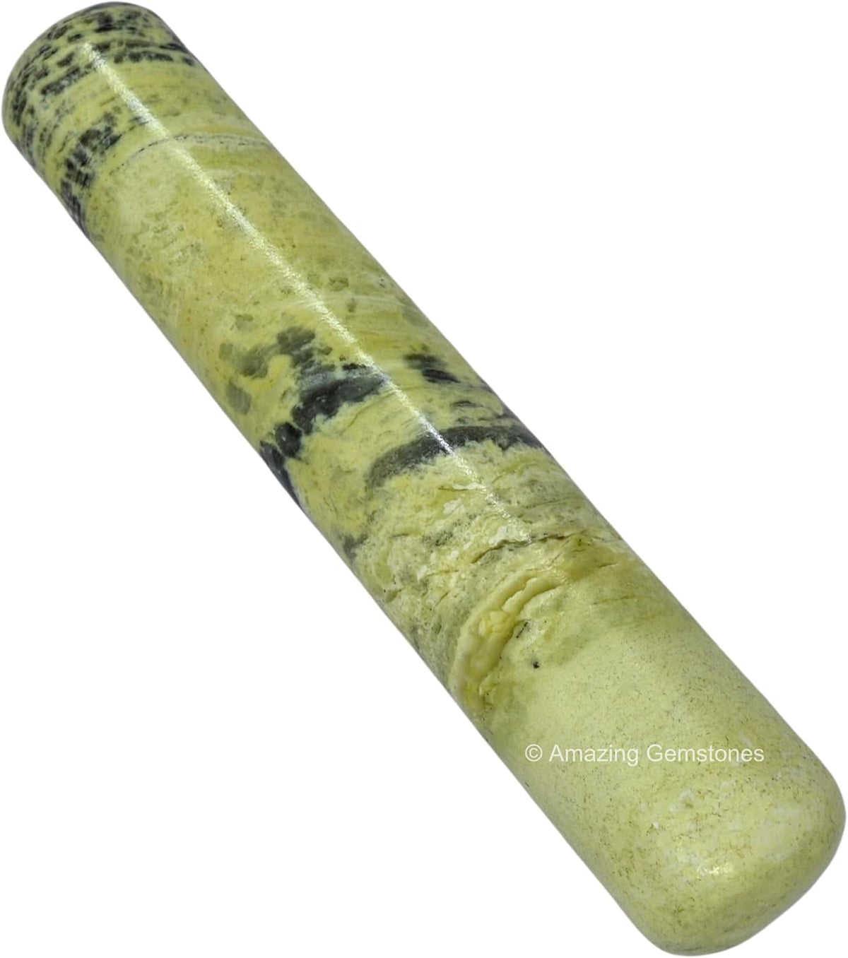 Amazing Gemstone Serpentine Crystal Wand Massage Stick - Pelvic Wand Gua Sha for Adults - Crystals