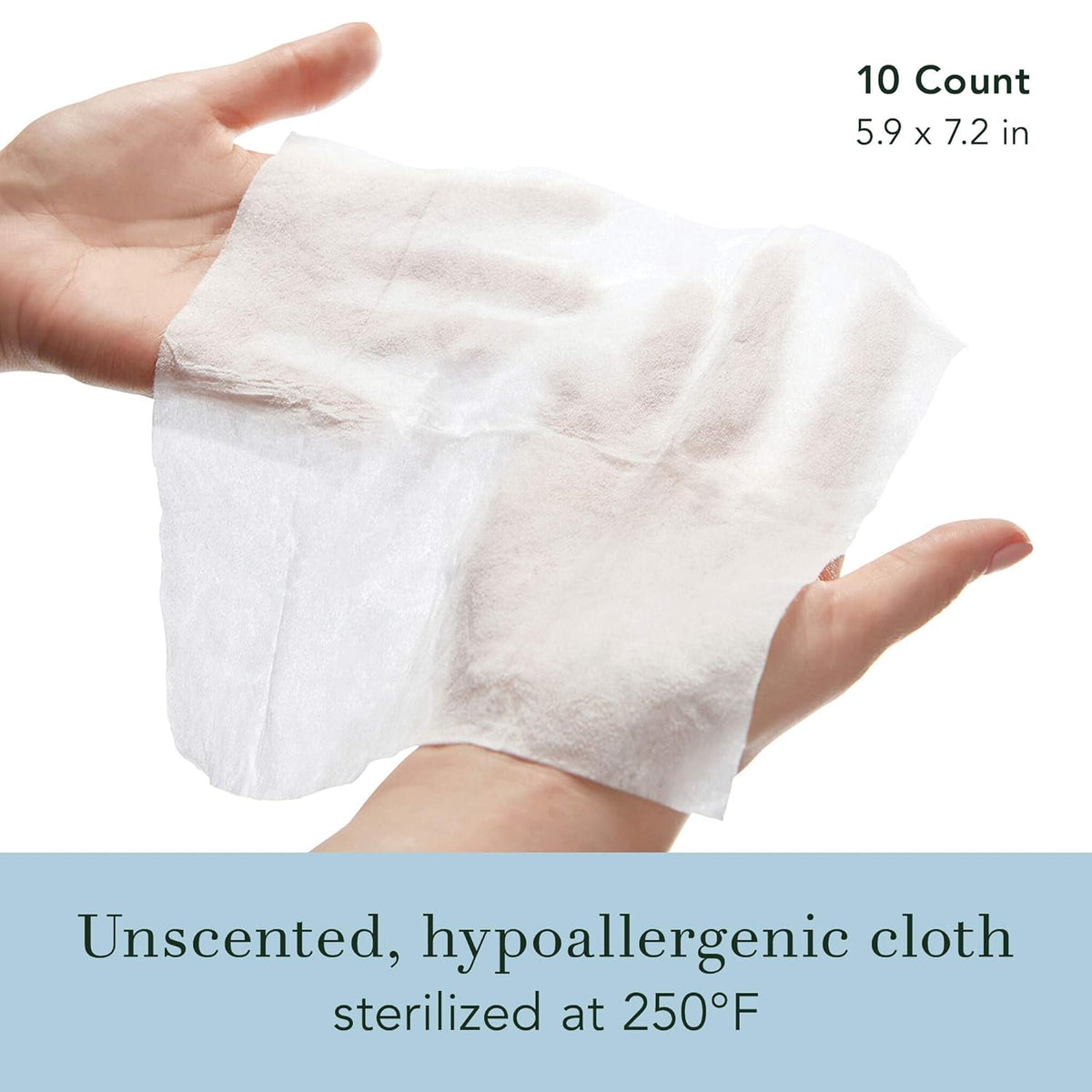 Rael Organic Cotton Wipes - Body Cloth, Individually Wrapped, All Skin Types, Vegan, Cruelty-Free