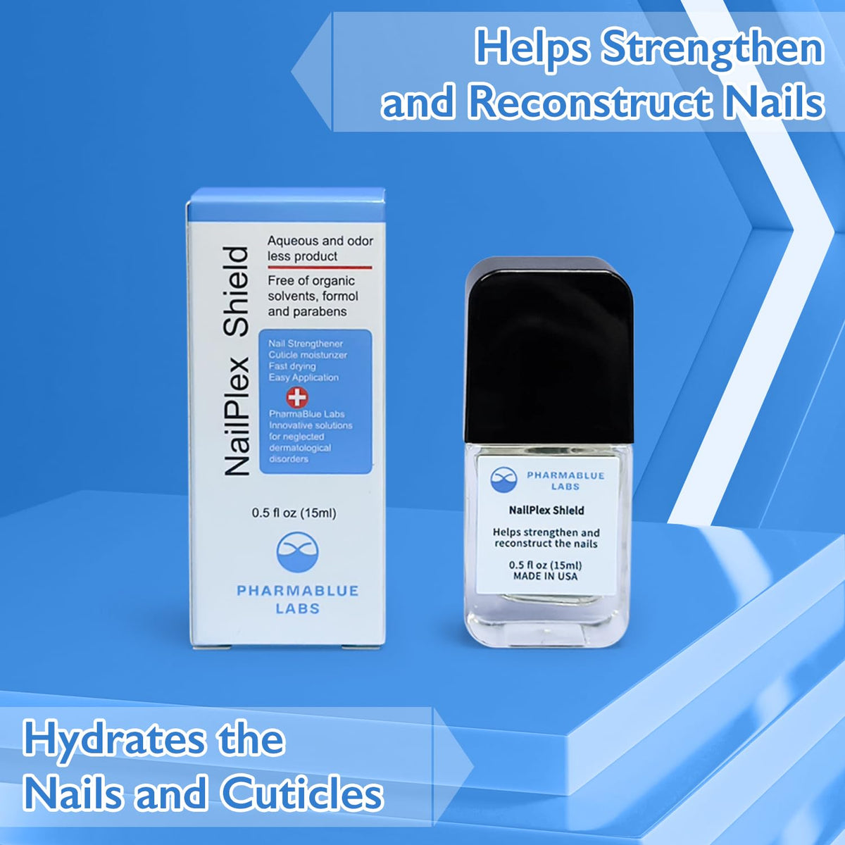 NailPlex Shield Nail Stregthener for Damaged Nails Nail Repair Advanced Formula Cuticle Serum