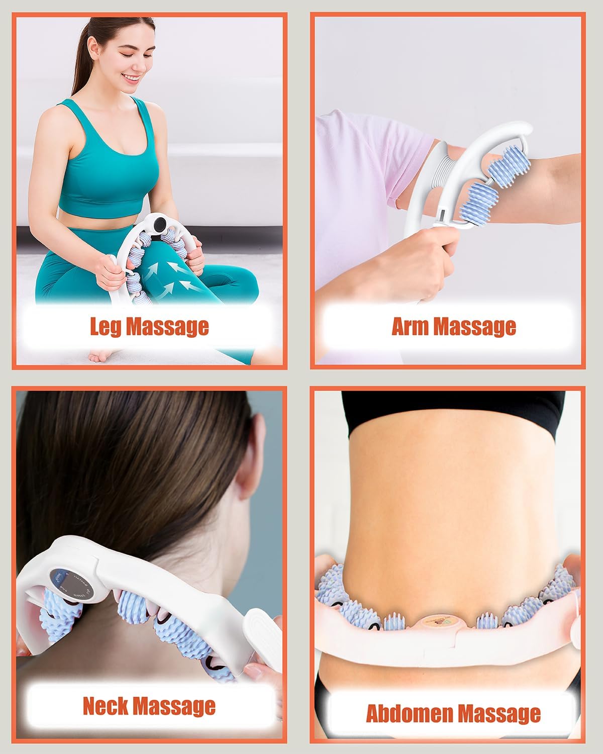 Anti Cellulite Roller & Lymphatic Drainage Massager | Fascia Blaster for Contoured & Smoother Skin