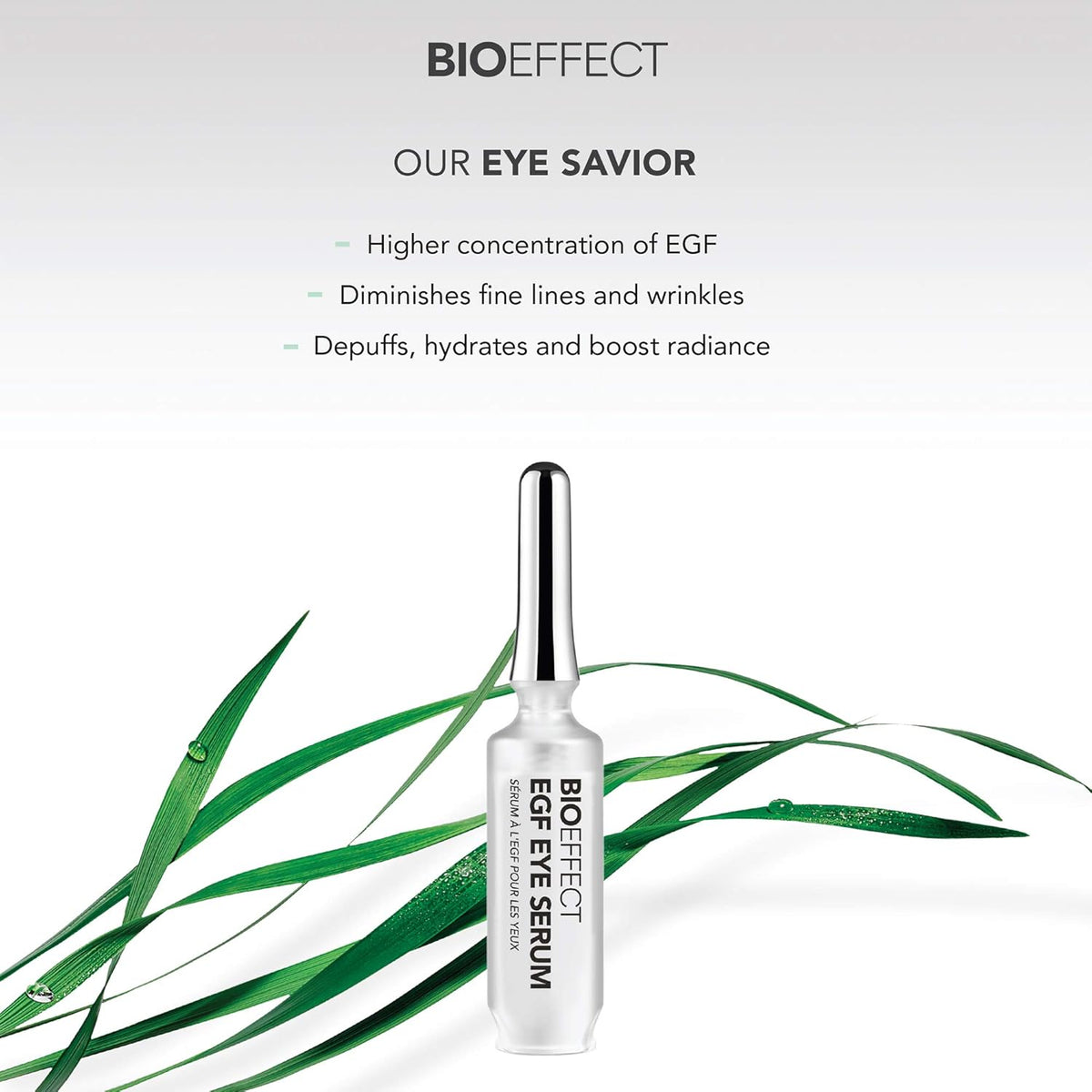 BIOEFFECT EGF Eye Serum Refill Set with Cooling Rollerball (6 ml) and One Refill Cartridge (6ml)