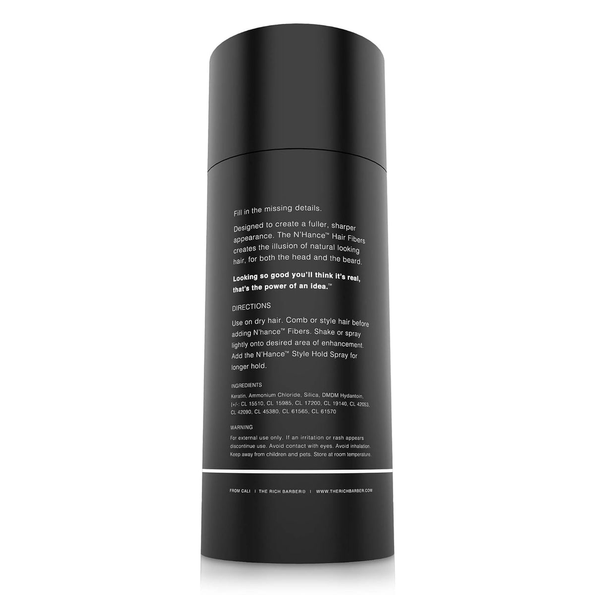 The Rich Barber N’Hance Hair Building Fibers, 3 Month Supply - Barber Hair Thickening Fibers, 25