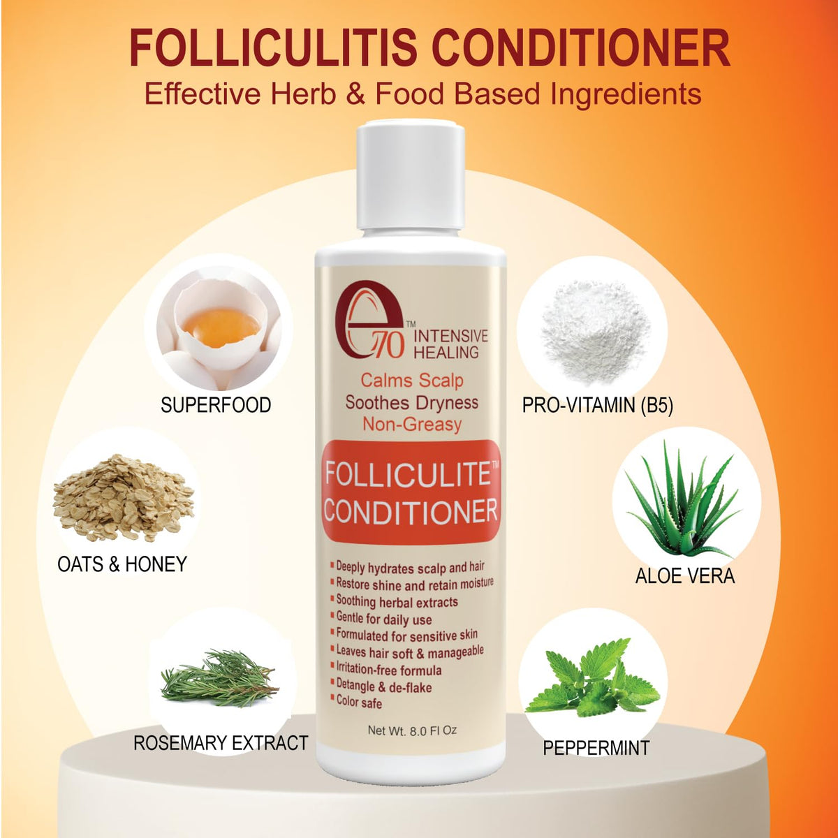 Folliculitis Treatment Conditioner with 3% BHA, Salicylic Acid, Tea Tree Oil & Chamomile Extracts