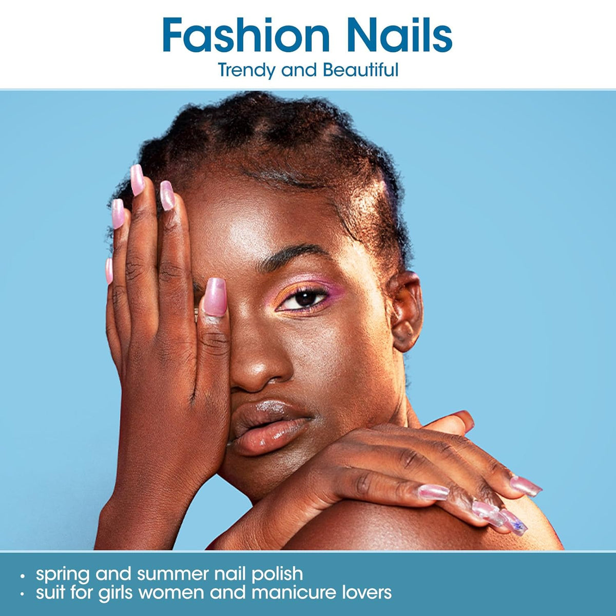 GELLEN Shimmer Pastel Nail Polish, Buildable Sheer Natural Regular Nail Polish Quick Dry