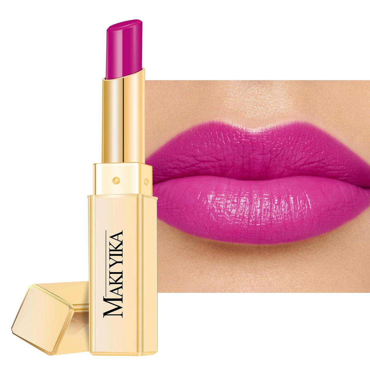 MAKI YIKA Moisture Purple Lipstick for Women Hydrate Lip Gloss for Dry Cracked Lips Weightless