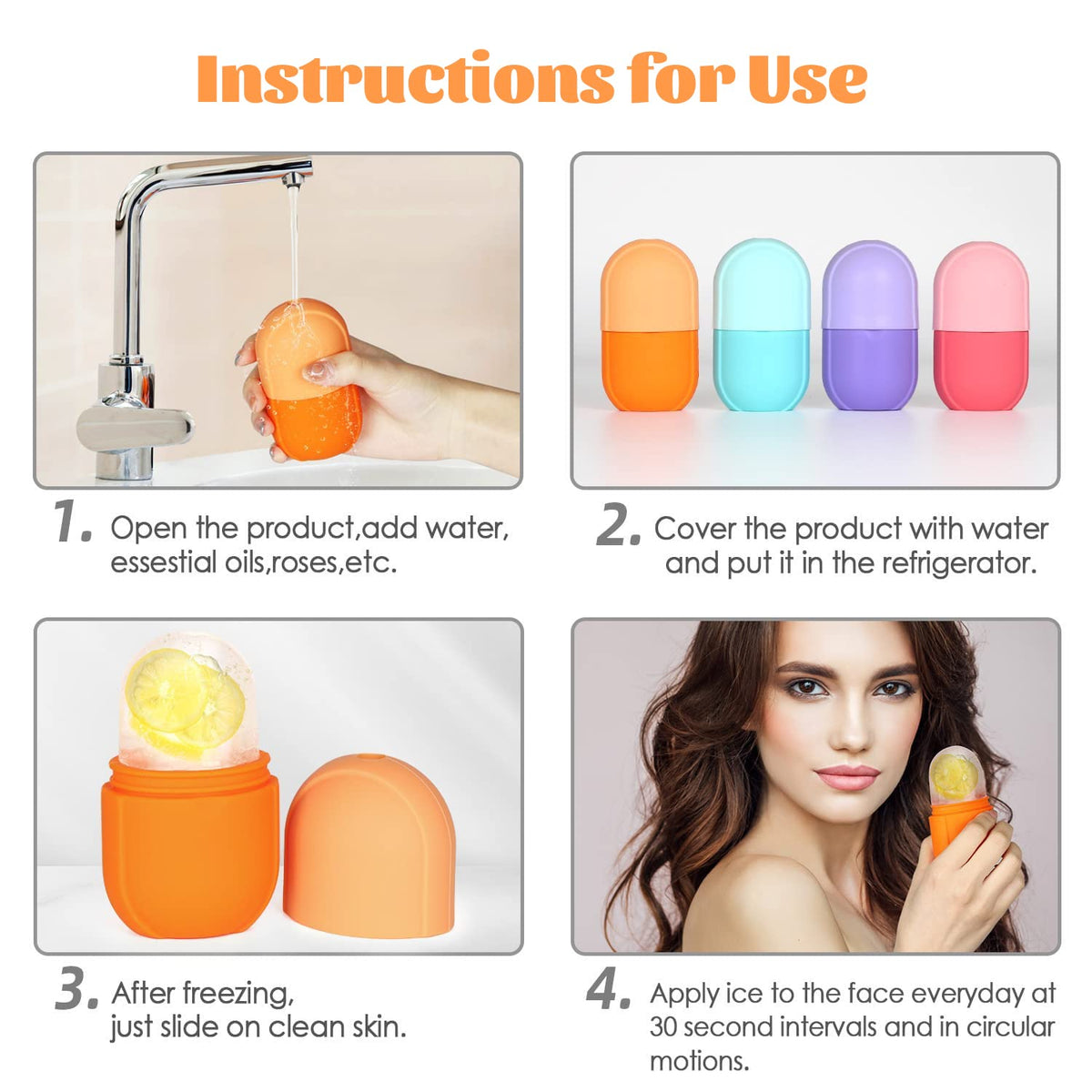 Ice Roller for Face and Eye, Upgrated Ice Face Roller Puffiness Relief Ice Roller Skin Care Tools