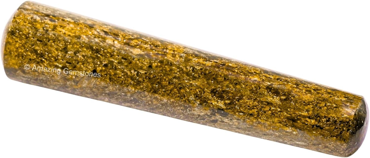 Amazing Gemstone Bronzite Crystal Wand Massage Stick - Pelvic Wand Gua Sha for Adults - Crystals