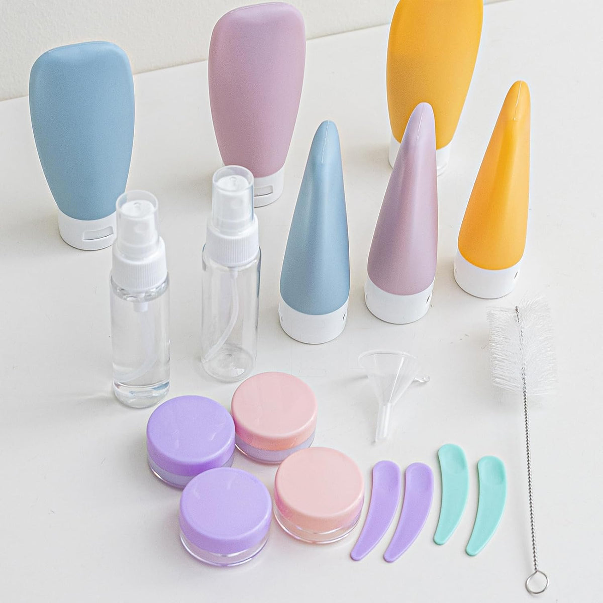20 Pack Travel Bottles Set for Toiletries TSA Approved, Leak Proof Travel Size Containers Kit