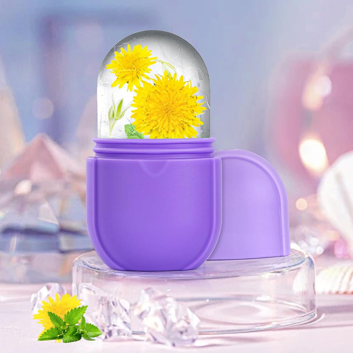 IMEASY Ice Roller for Face and Eye, Upgrated Skin Care Tools, Ice Facial Cube, Gua Sha Face
