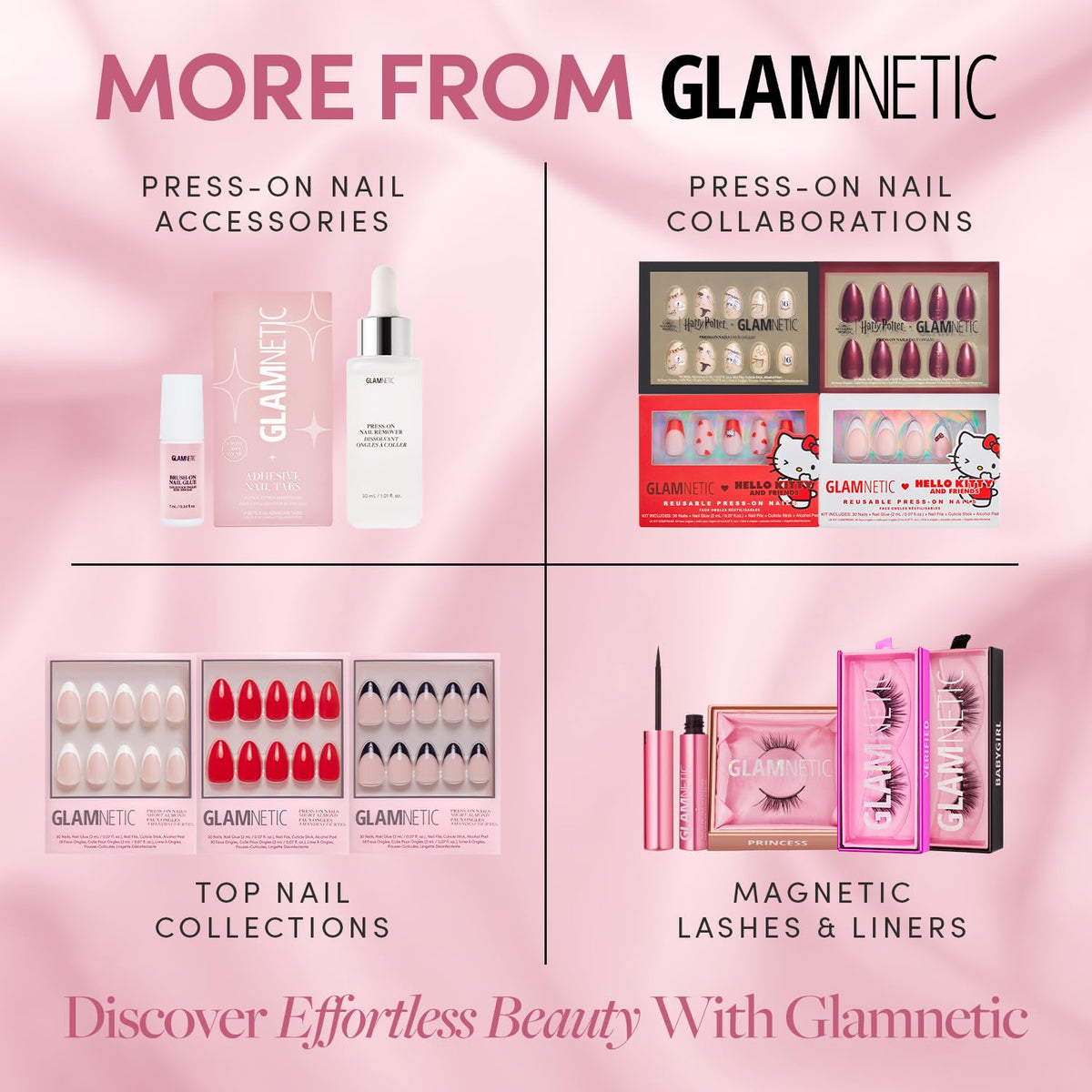 Glamnetic Super Strong Brush On Nail Glue (3 Bottles) | Brush Tip Applicator, Mess Free, Travel