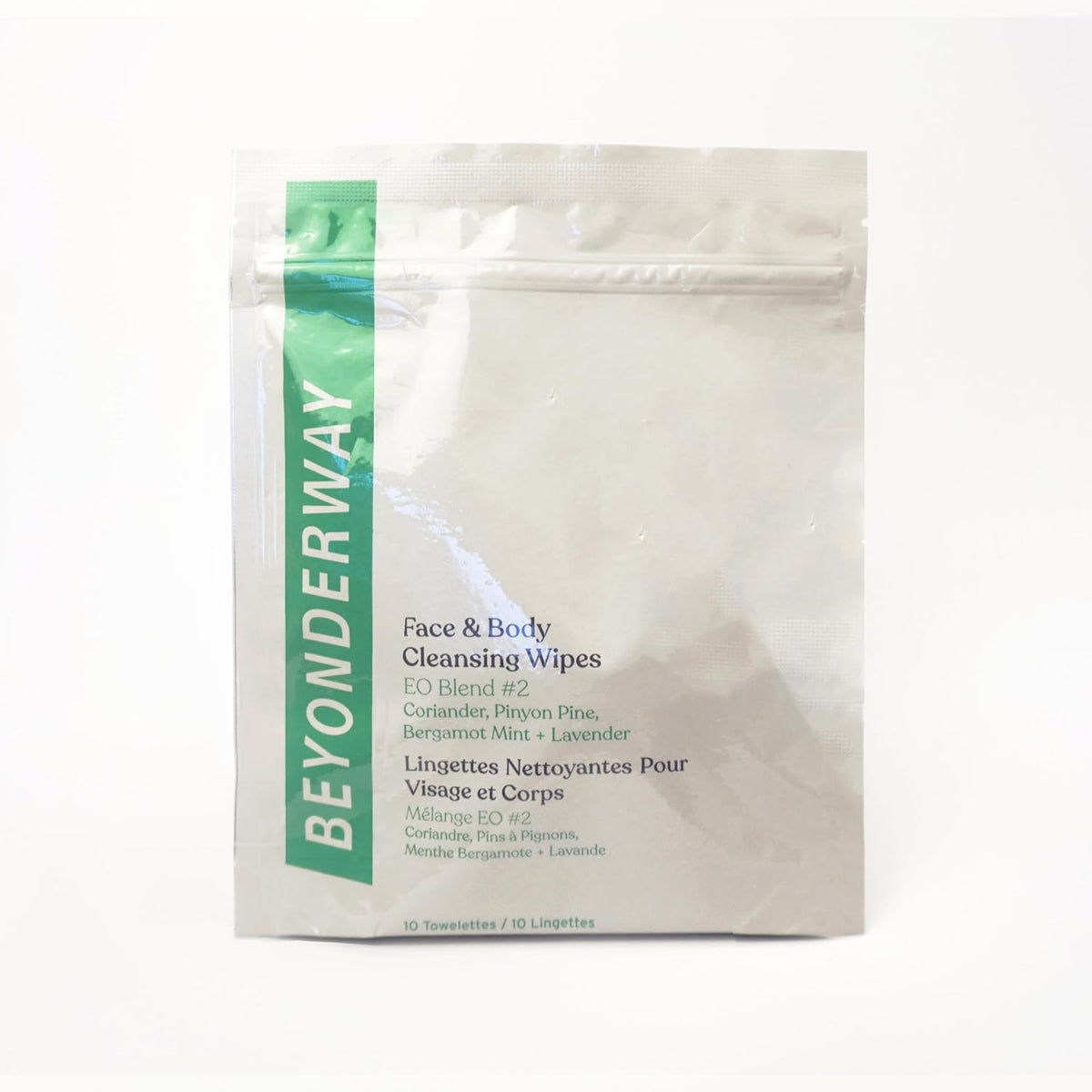 Cleansing Wipes - Essential Oils Blend of Bergamot Mint, Coriander, Lavender, Pinyon Pine with Aloe