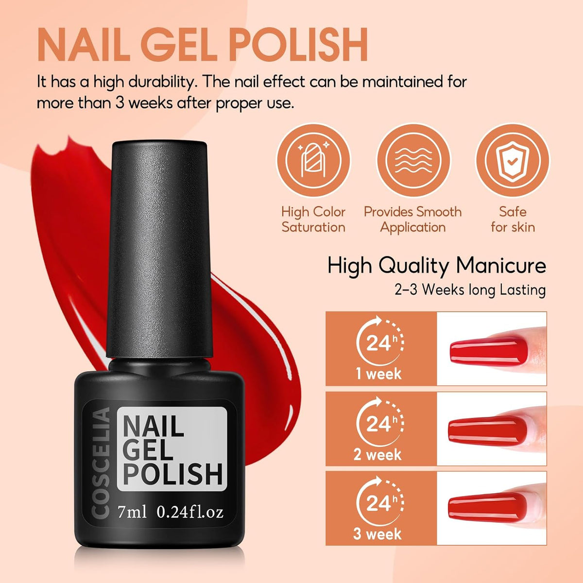 COSCELIA 66pcs Gel Nail Polish Kit with U V light and Drill Starter Kit 35 Colors Fall Gel Polish