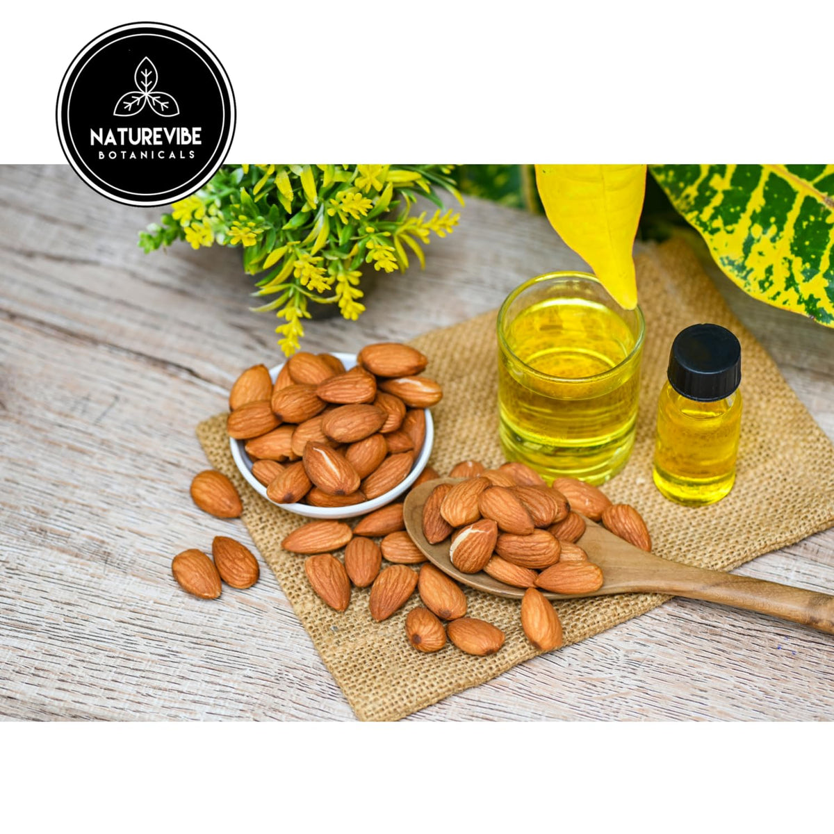 Naturevibe Botanicals Sweet Almond Oil 32 Ounces | 100% Pure and Natural Unrefined Cold Pressed