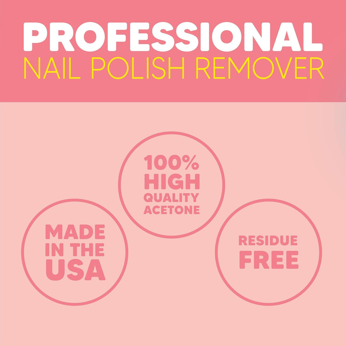 Onyx Professional Nail Polish Remover with 7 inch Nail File, Strawberry Scent, Made in USA, 16 fl