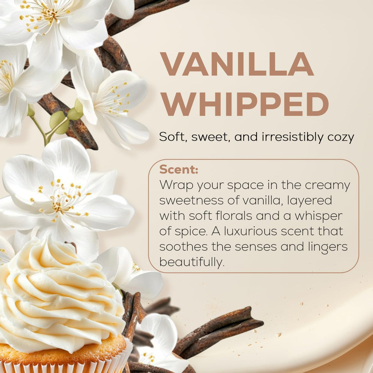 Aroma Country Whipped Vanilla Diffuser Oil - Luxury Essential Oils for Diffuser Refill & Air