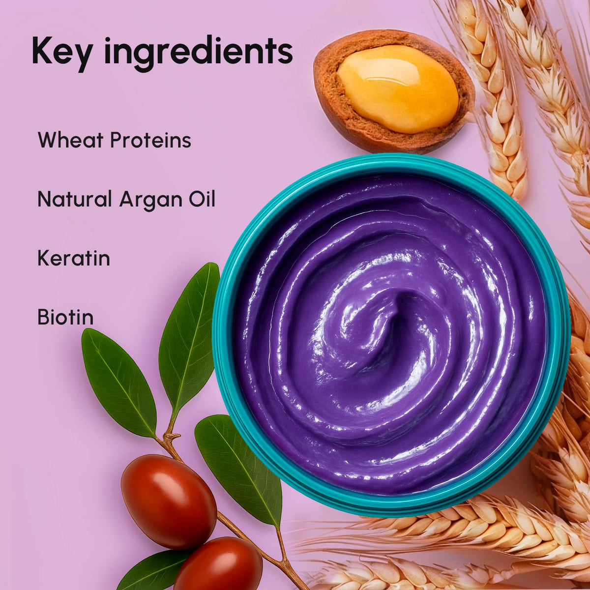 MAREE Purple Hair Mask – Toner for Blonde Hair – Purple Conditioner for Orange Brassy Bleached