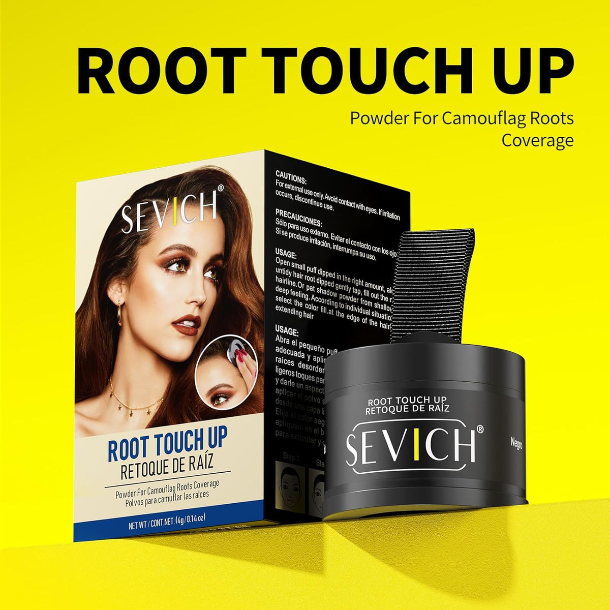 Sevich Hairline Powder, Instantly Conceals Hair Loss, Hair Shadow Toppers for Women & Men, Root