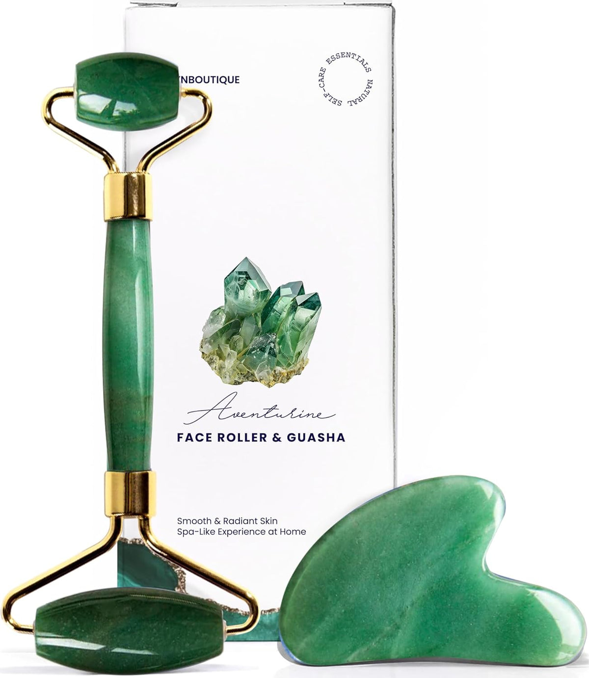Gua Sha Facial Tools & Face Roller by ROSELYNBOUTIQUE Original Face Massager for Puffiness