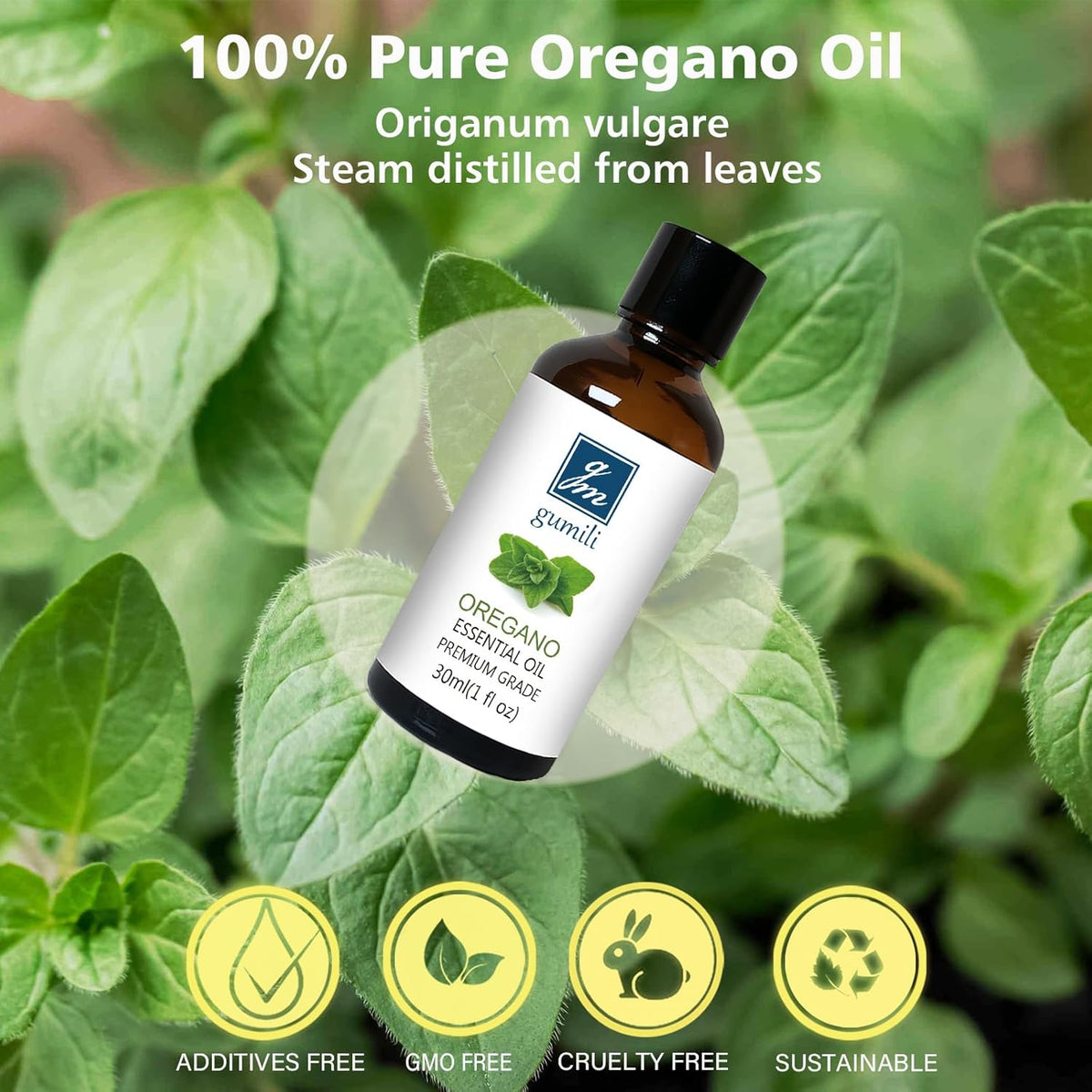 Oregano Essential Oil 1 Oz - 100% Pure & Natural Oregano Oil for Skin, Diffuser, Massage &