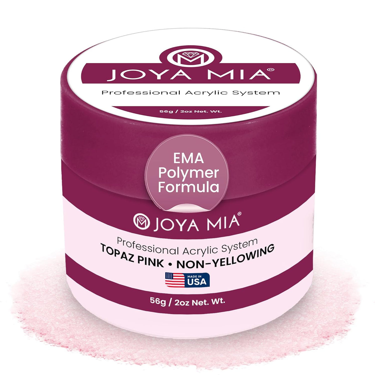 Joya Mia Acrylic Powder for Nails, MMA-Free, Super Adhesion Professional Powder for Flawless &