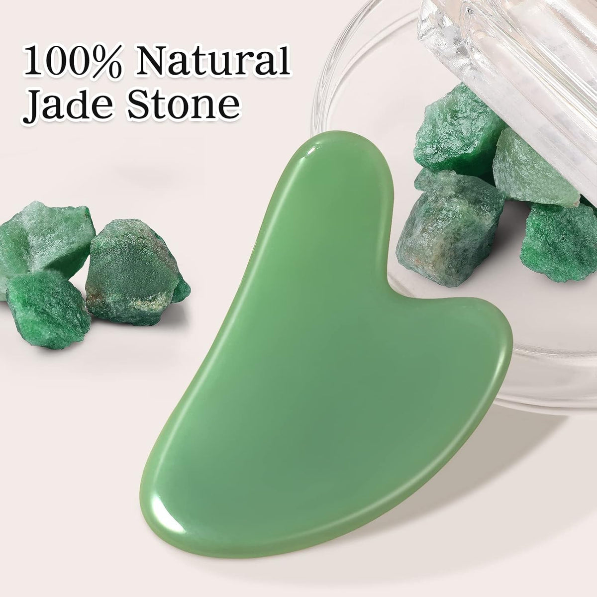 Gua Sha Facial Tools Guasha Tool Gua Sha Jade Stone Manual Massage Sticks for Jawline Sculpting and