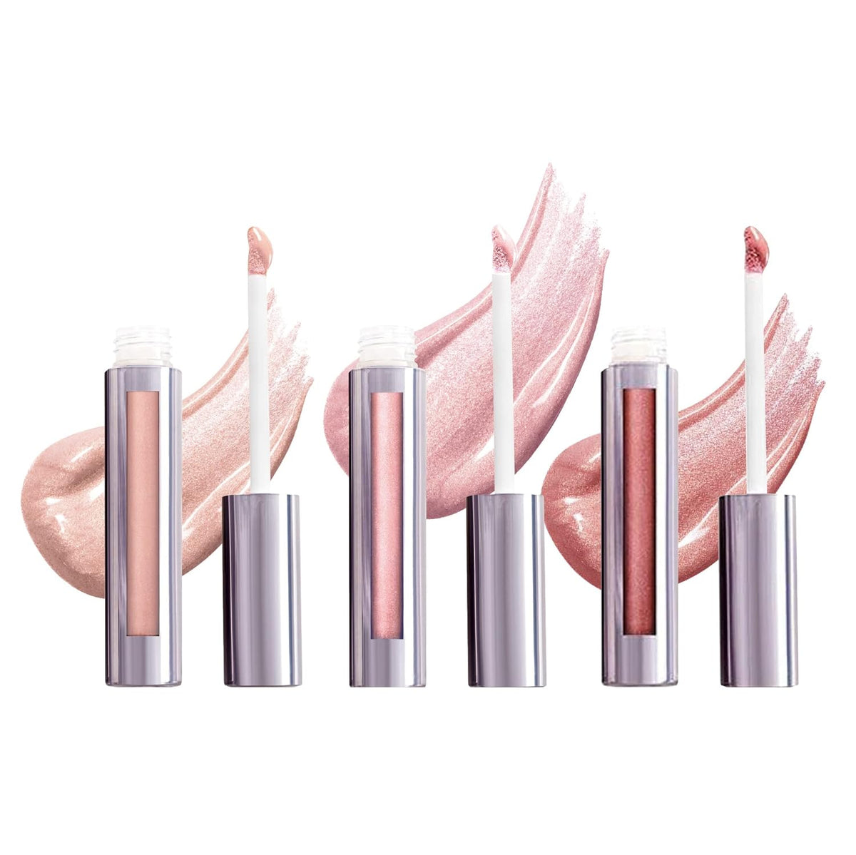 Runway Rogue LuxGloss Lip Gloss Trio, High-Pigment Shimmer Lip Gloss Set, (‘Photo Filter’