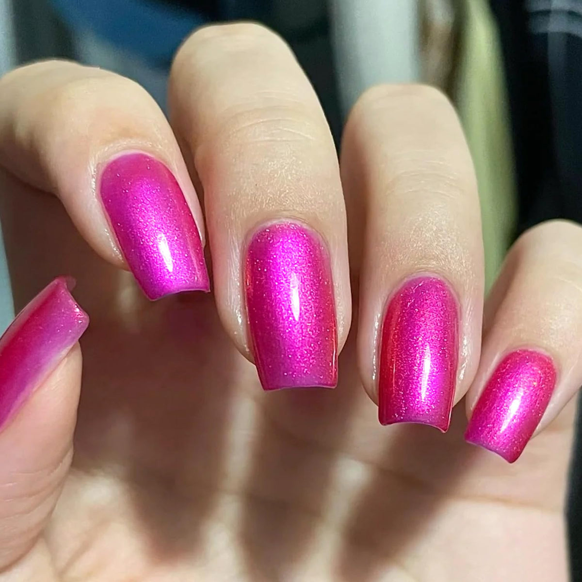Major Dijit Quick Dry Nail Polish Pearl Magenta Pink Summer Nail Lacquer for Nail Art Regular Nail