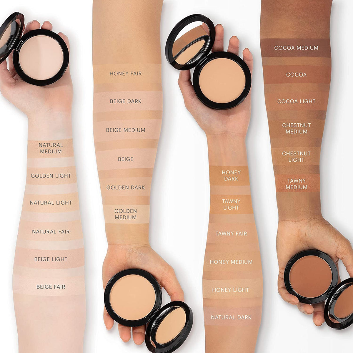 Glo Skin Beauty Pressed Base Powder Foundation Makeup (Cocoa) - Flawless Coverage for a Radiant