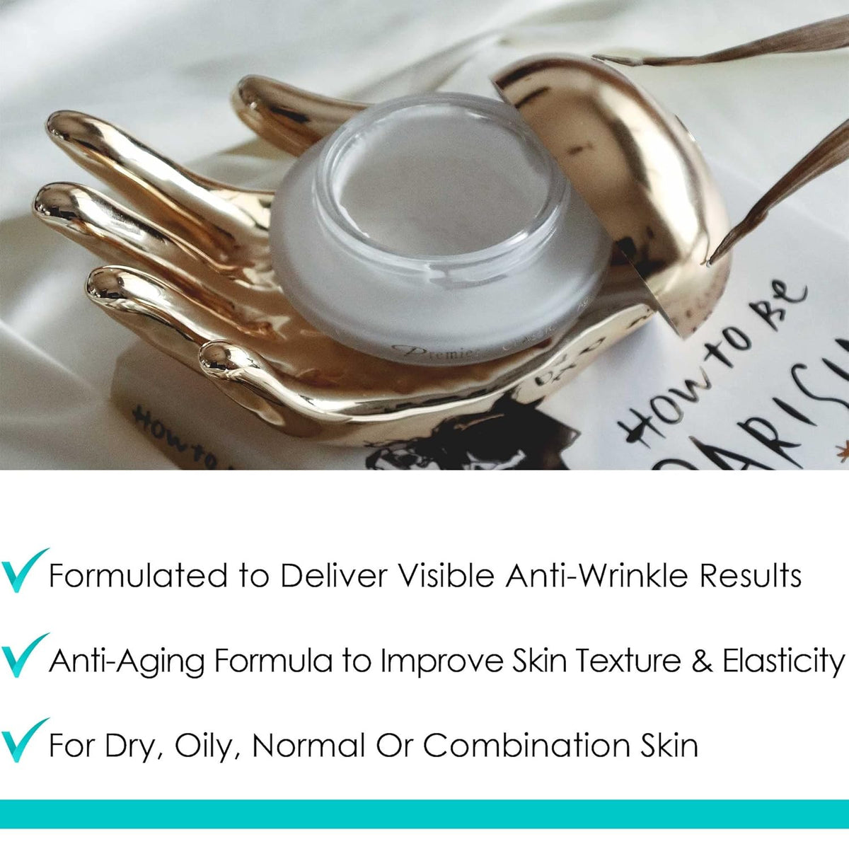 Premier Dead Sea Classic Night Cream, Age defying, nourishing, Moisturized skin with vitamins E and