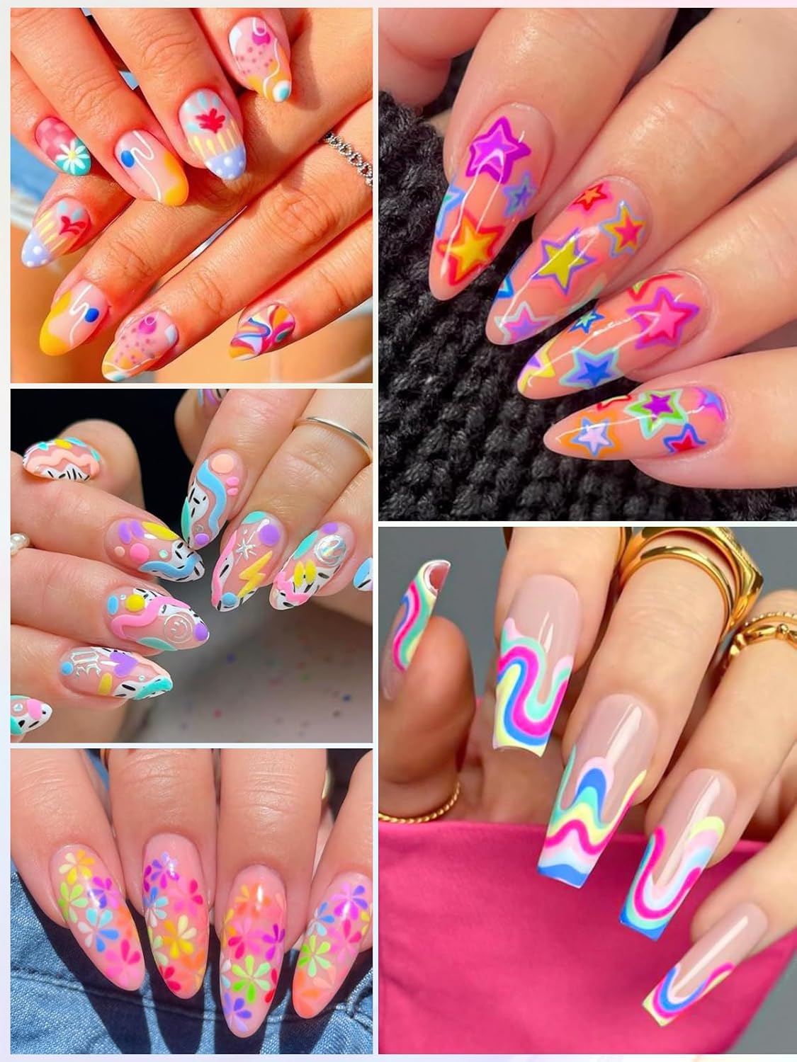 12 Colors 3D Nail Art Pens, Fine Tips 0.5 MM Nail Polish Pens Quick-Drying EBANKU Acrylic Nail
