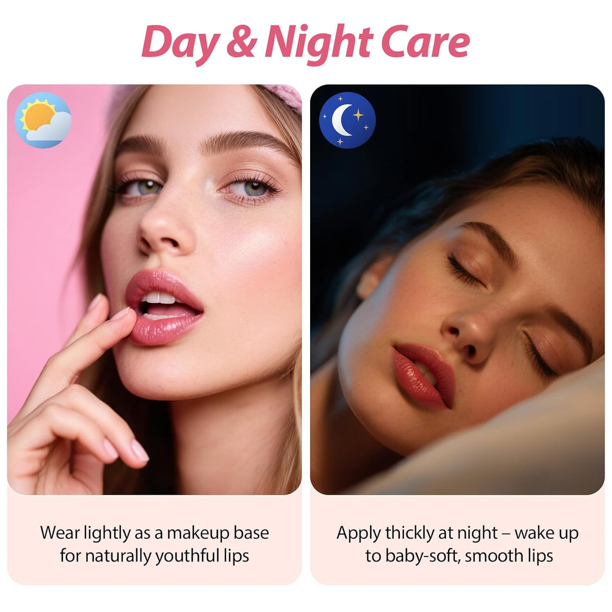 Lip Sleeping Mask,Moisturizing Lip Balm Containing Squalane and Jojoba Oil,Lip Care Cream That