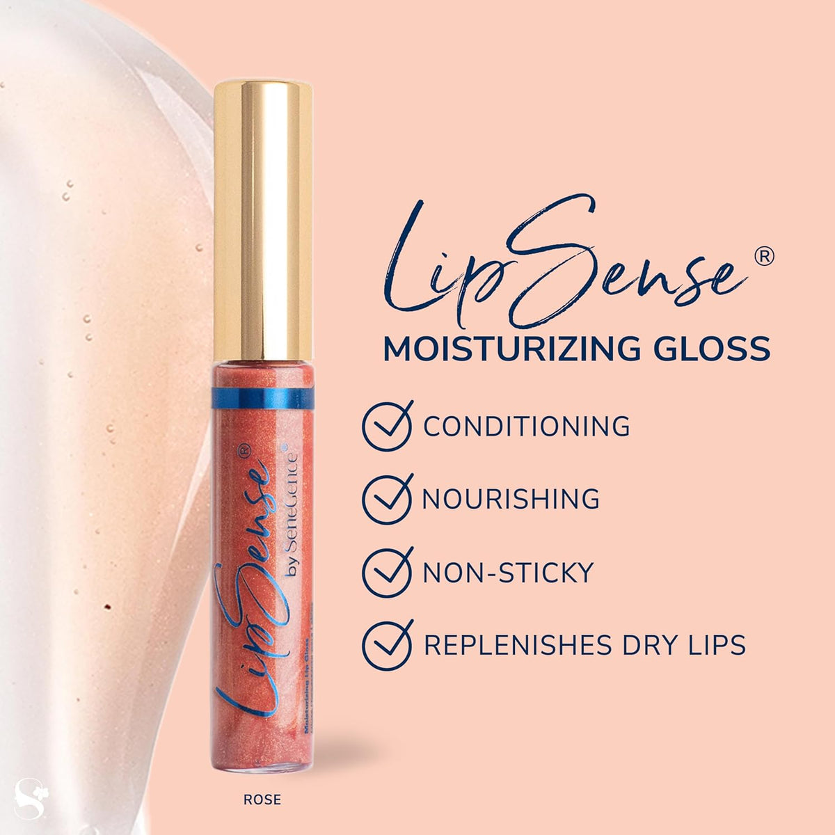 SeneGence LipSense Moisturizing Gloss – Hydrating, Long-Lasting Gloss with Shea Butter & Vitamin E